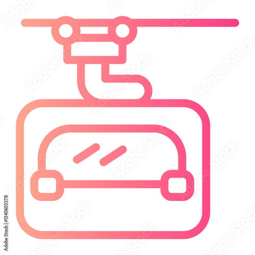 sky lift gradient icon