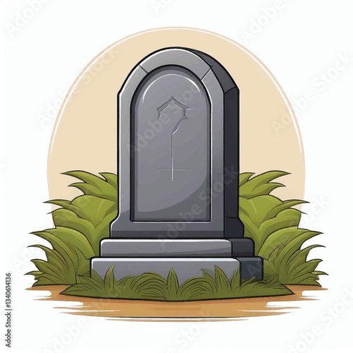 tombstone vector illustration cartoon clipart