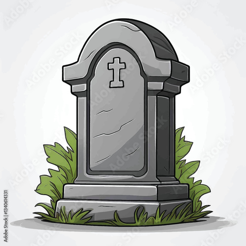 tombstone vector illustration cartoon clipart