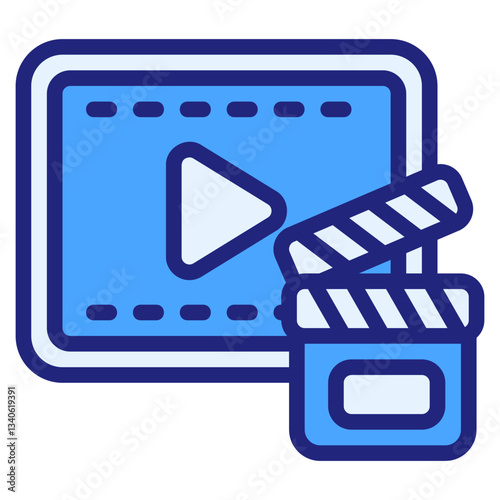 Film blue icon