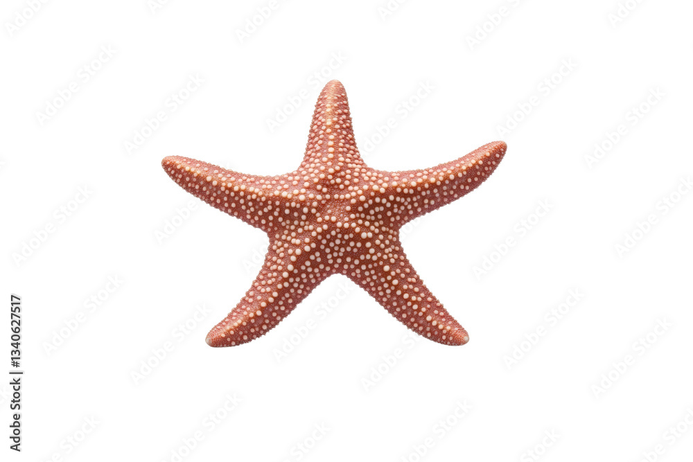 Starfish with white dots on it, isolated Starfish with white dots on it, isolated