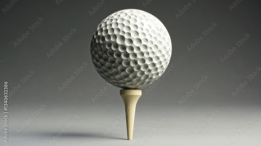 Golf Ball on Tee - Sporty Still Life Golf Ball on Tee - Sporty Still Life
