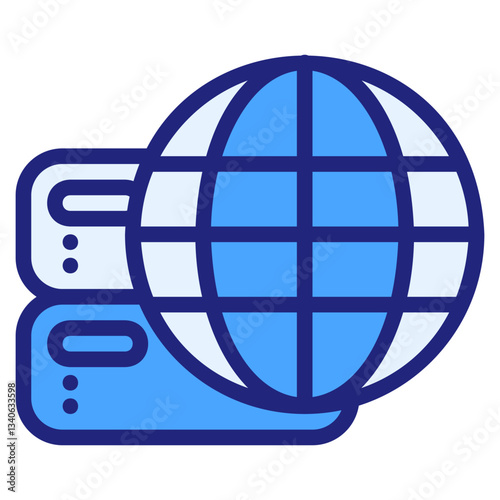 Domain blue icon