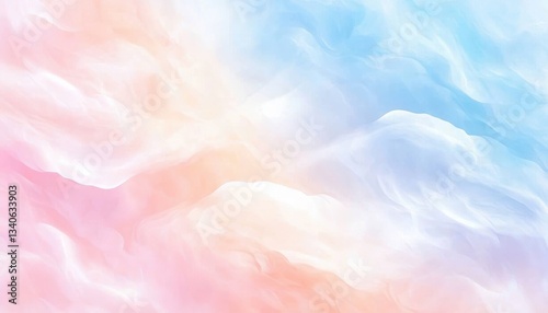 Seamless tessellated ethereal cosmic clouds blending into stardust waves, dreamlike celestial illusion pattern, refined high-end refinement