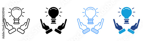 Inspiration Icon Set Multiple Style Collection
