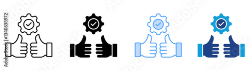 Commitment Icon Set Multiple Style Collection