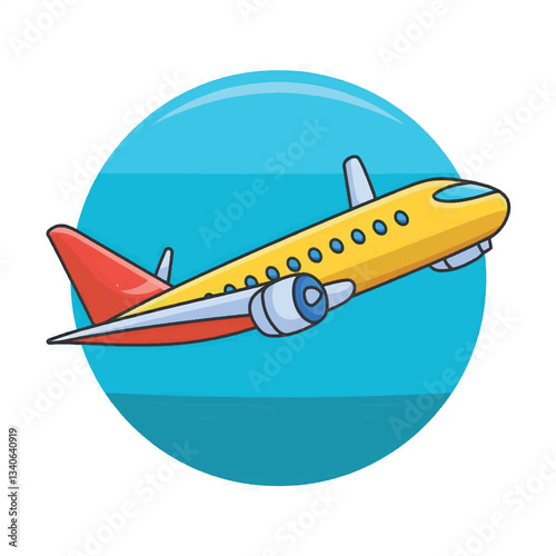 Airplanes flying vector cartoon