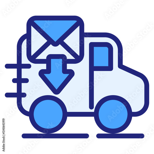 Delivery blue icon