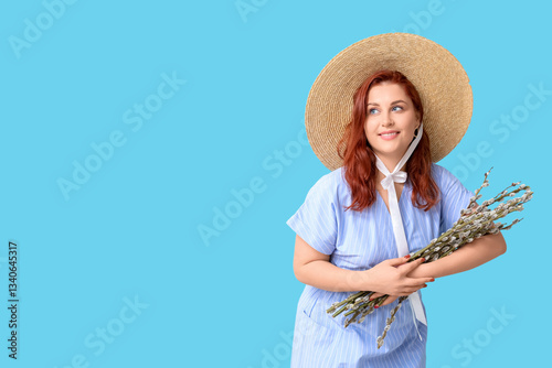 Beautiful young woman with ...