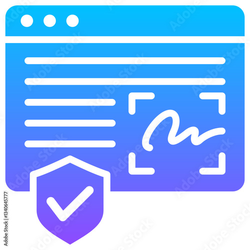 Digital Signature Icon
