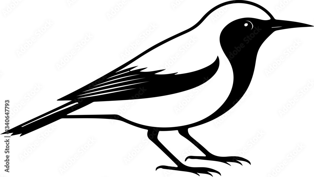 Obraz premium vector illustration of a bird