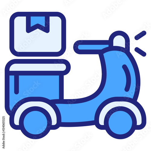 Delivery blue icon