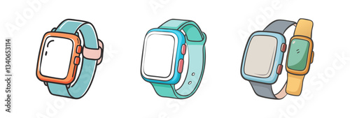 smartwatch bands vector icon, vector illustration-simple illustration of smartwatch bands perfect for logos.