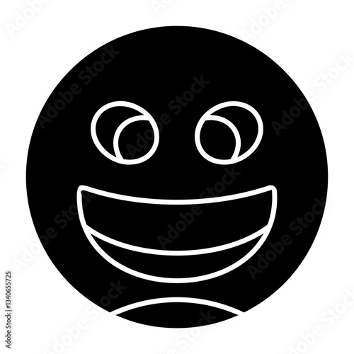 Grinning Squinting Face Icon