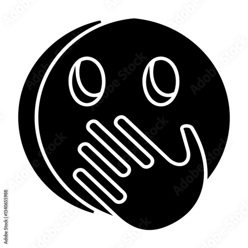 Face with Hand Over Mouth Icon