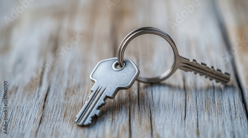 Antique Wooden Key with Distinctive Historical Charm, Evoking a Rich Past photo