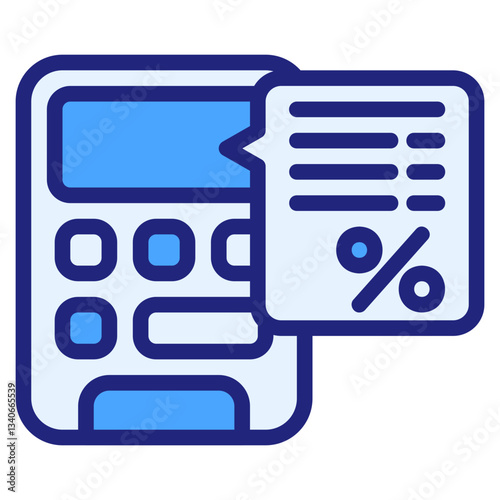 Calculate blue icon