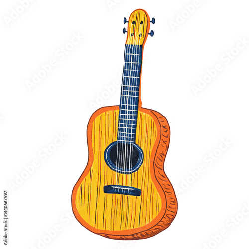 Guitar illustration instrument acoustic vector