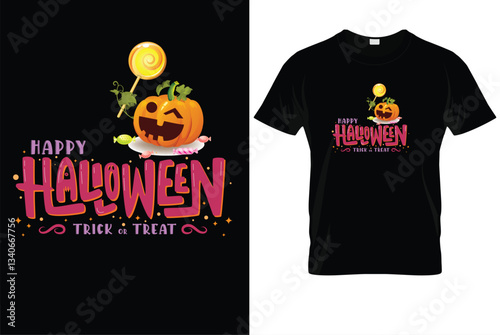 Happy Halloween Trick or Treat T-Shirt – Spooky Fun Holiday Tee