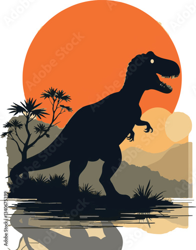 Cartoon Dinosaur Vector | Cute Prehistoric Animal Clipart for Kids
