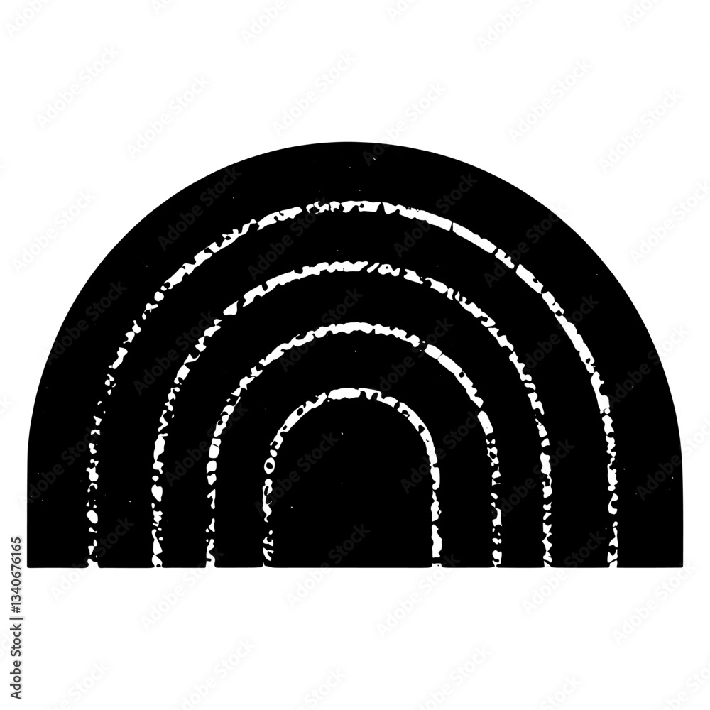 Naklejka premium Abstract geometric shapes illustration design black vector