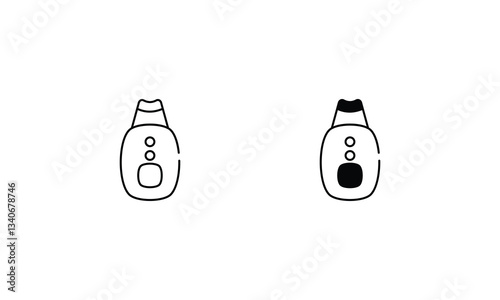 Ultrasonic Skin Spatula icons set vector stock illustration