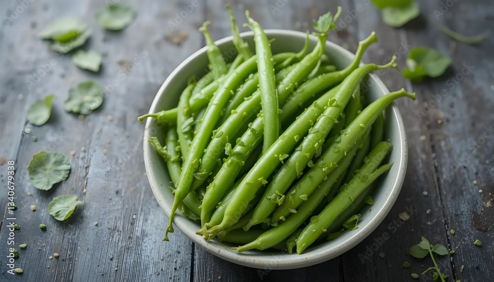 Fresh Green Beans Background with Vibrant Natural Texture and Healthy Organic Aesthetic Fresh Green Beans Background with Vibrant Natural Texture and Healthy Organic Aesthetic