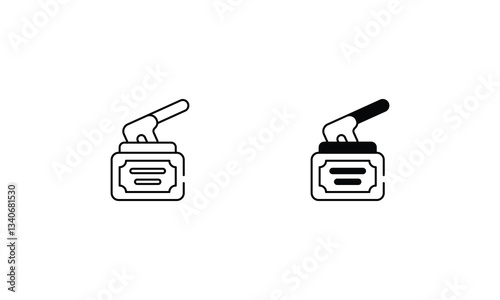 Wax  icons set vector stock illustration