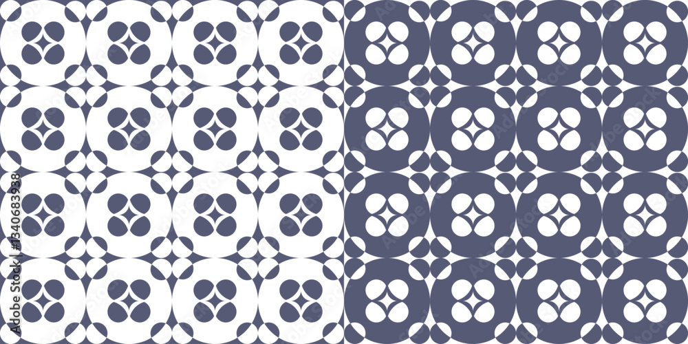 Square seamless vector backgrounds. Elements of geometric vector design for decor, interior, tiles, fabric. Square seamless vector backgrounds. Elements of geometric vector design for decor, interior, tiles, fabric.