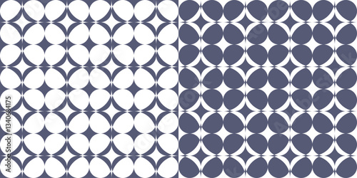 Square seamless vector backgrounds. Elements of geometric vector design for decor, interior, tiles, fabric.