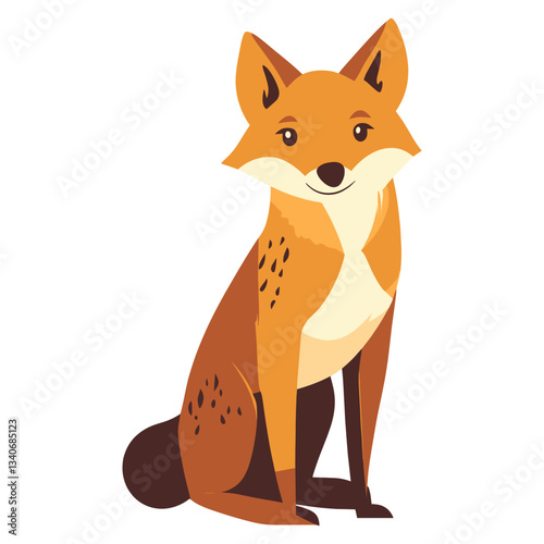 Dholes wildlife animal fox vector