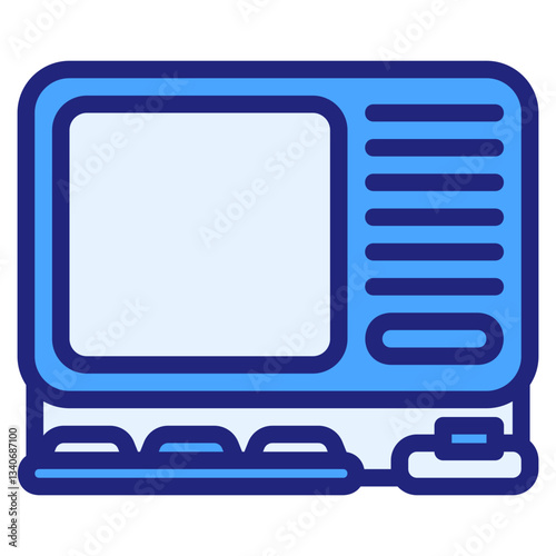 Computer blue icon