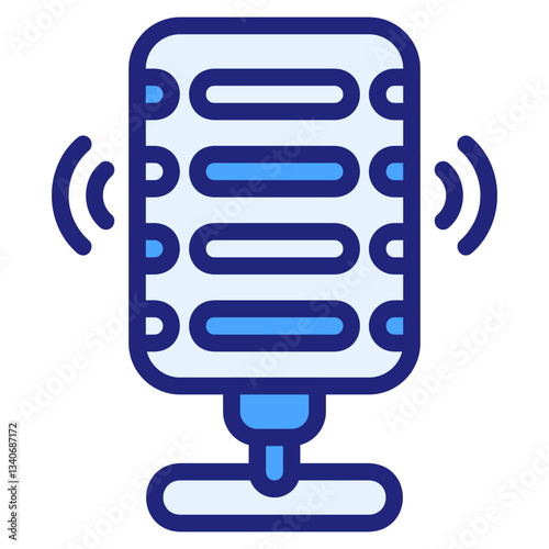 Microphone blue icon