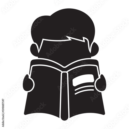 Children Reading Books Icon