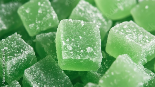 Green hard menthol candies --ar 16:9