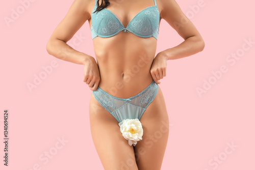 Beautiful young woman in st...