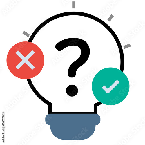 Obraz na plátně hypothesis Glyph Icon