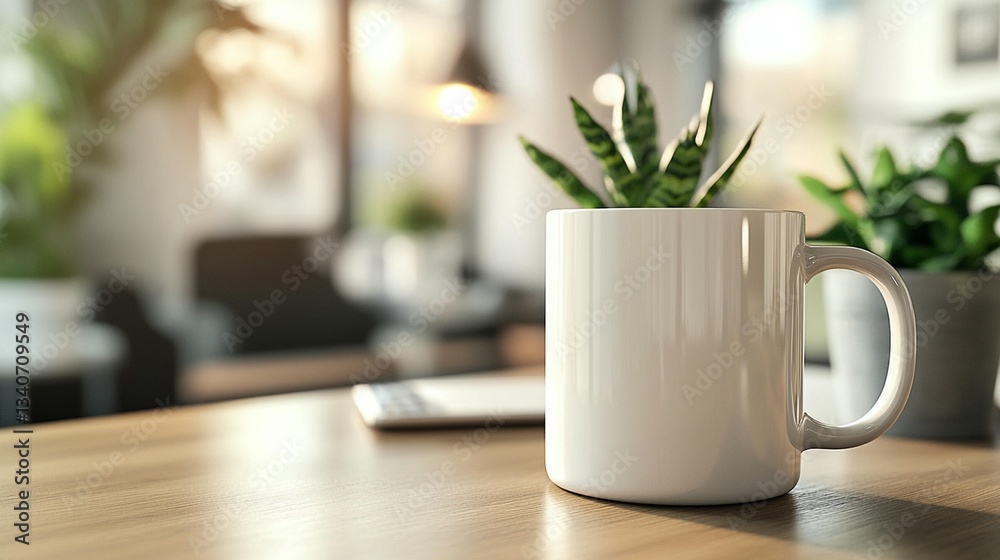 White Mug on Wooden Table White Mug on Wooden Table