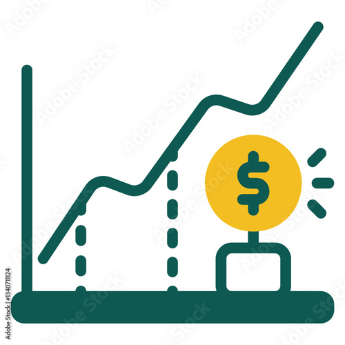 Growth green icon