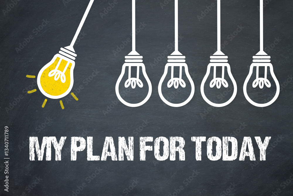 Fototapeta premium My plan for today 