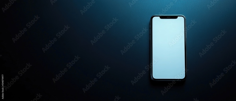 A cell phone sits on top of a table, ready for use A cell phone sits on top of a table, ready for use