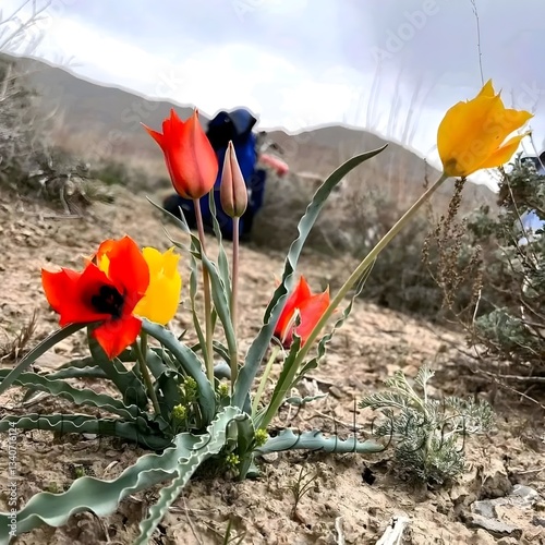 red poppy flowers