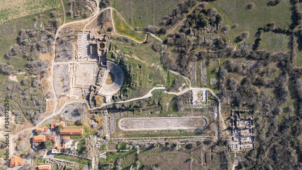 Afrodisias Ancient city. (Aphrodisias). The common name of many ancient cities dedicated to the goddess Aphrodite. The most famous of cities called Aphrodisias. Karacasu - Aydin, TURKEY