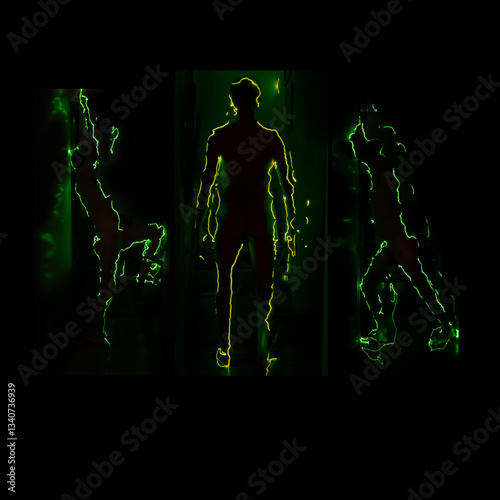 silhouettes et action