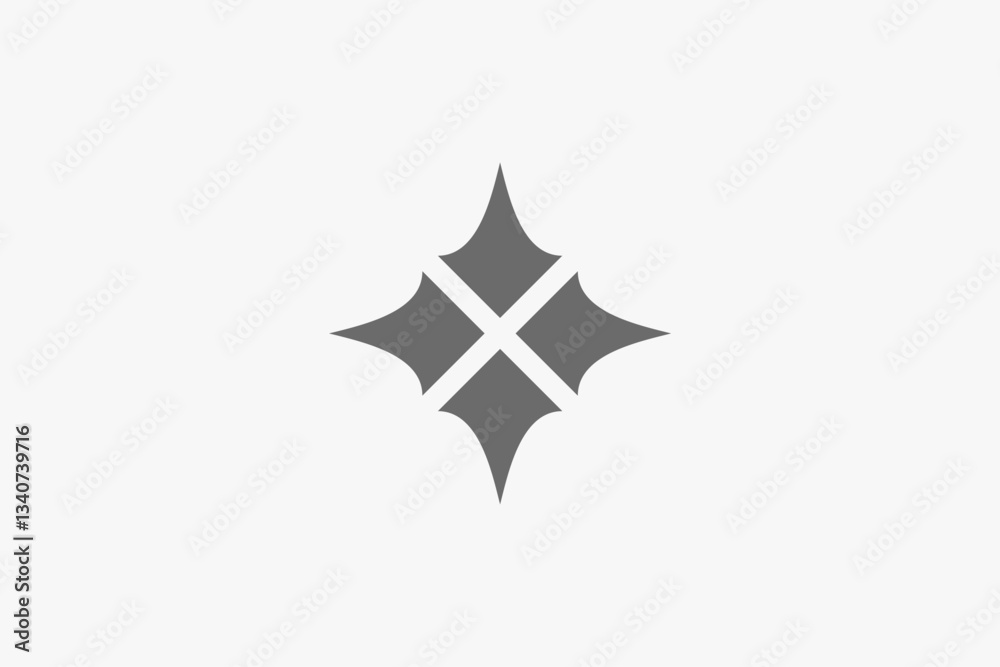 star symetric abstract modern logo star symetric abstract modern logo
