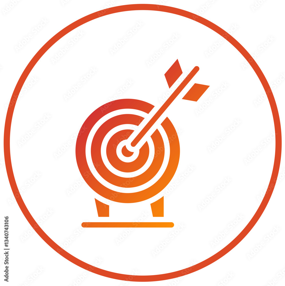 Vector Design Target Icon Style Vector Design Target Icon Style