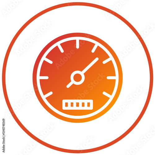 Vector Design Speedometer Icon Style