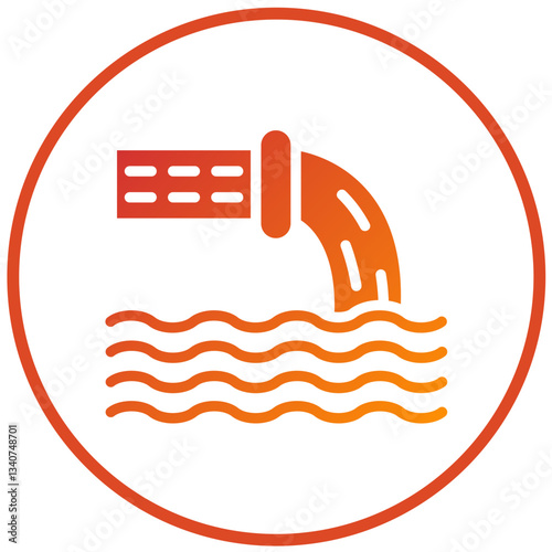 Vector Design Waste Water Icon Style