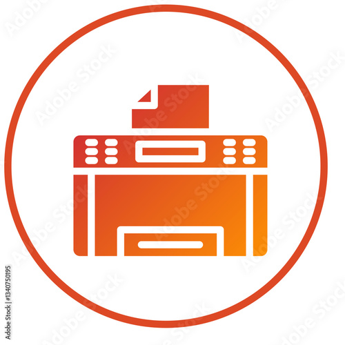 Vector Design Copy Machine Icon Style