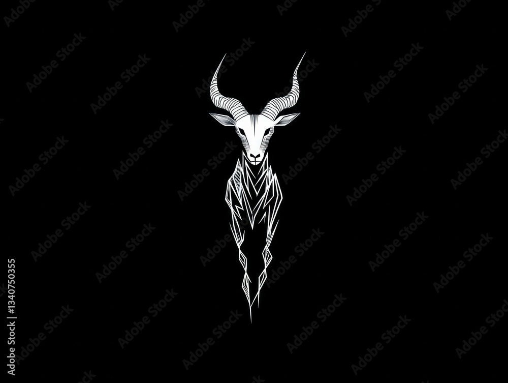 Obraz premium mythology, goat, capricorn, ram, horn, god, astronomy, astrology, fortune telling, tarot, zodiac signs, planets, religion, philosophy, belief, mystic